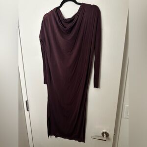 All Saints Burgundy Dress with Side Slits